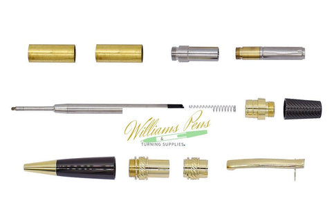 Gold & Gun Metal Graceful Pluma Pen Kits