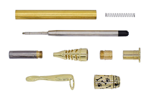 Gold Doggie Ball Pen Kits