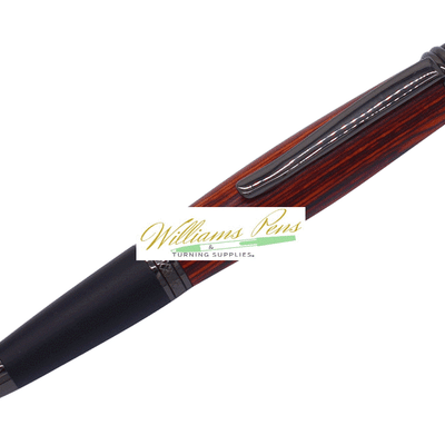 Handmade Pen - Sierra Click Pen: Chrome with Nordic Forest Lava Acrylic