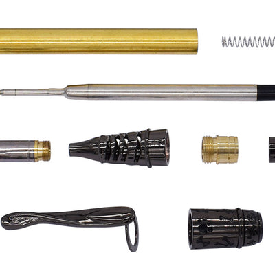 Gun Metal Doggie Ball Pen Kits