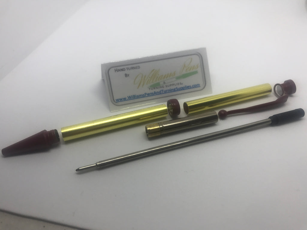 Fancy Pen Kit Red Enamel - Williams Pens & Turning Supplies.