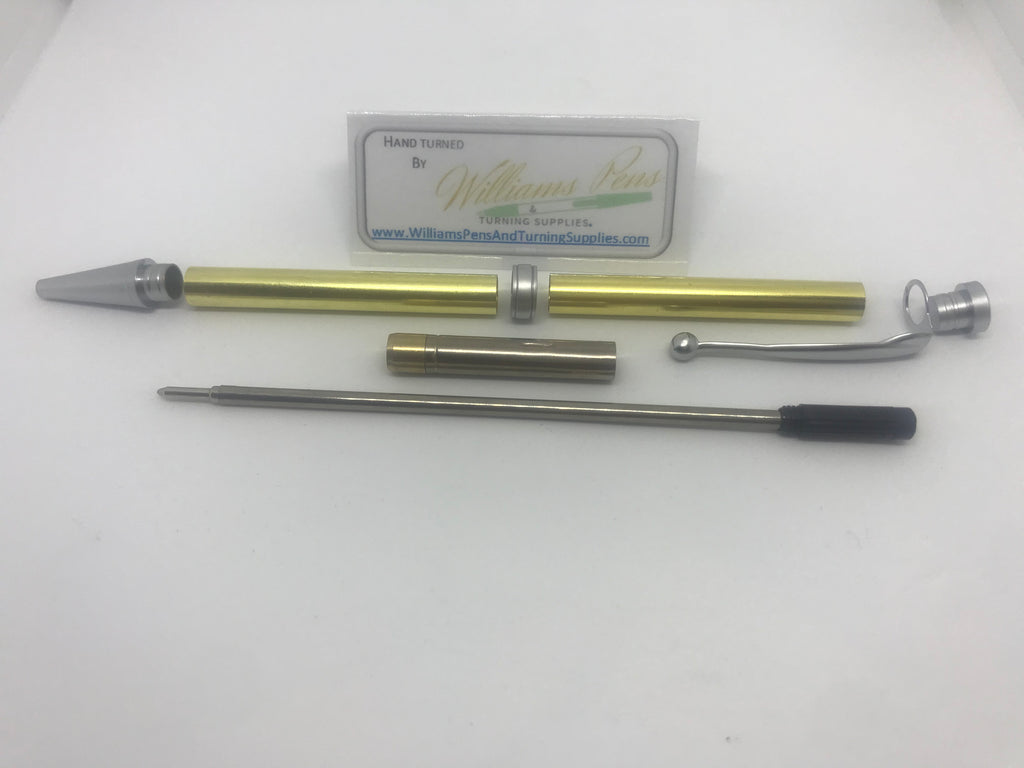 Fancy Pen Kit Satin Chrome - Williams Pens & Turning Supplies.