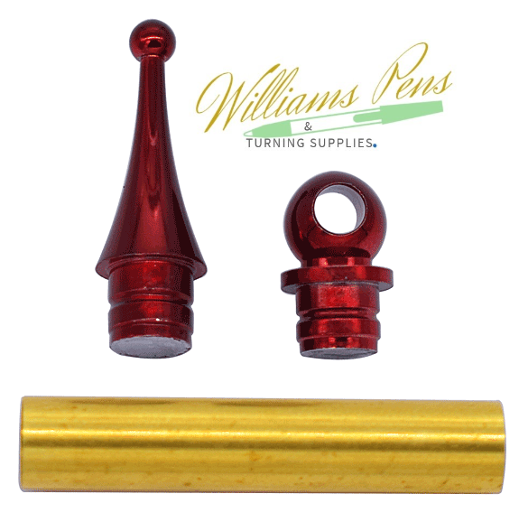 Red Christmas Tree Decoration Kits - Williams Pens & Turning Supplies.