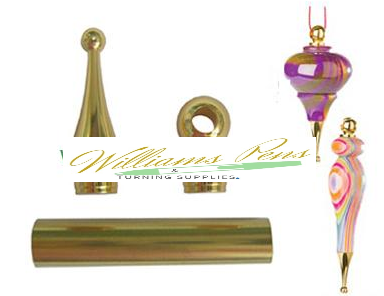 Gold Christmas Tree Decoration Kits - Williams Pens & Turning Supplies.