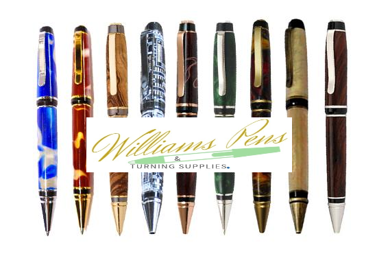 Black Chrome Cigar Pen Kits - Williams Pens & Turning Supplies.