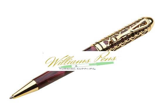 Gold European filigree pen kits - Williams Pens & Turning Supplies.