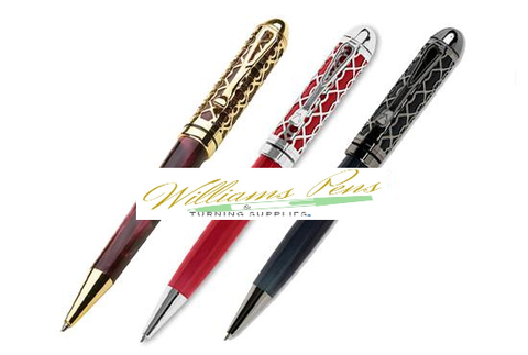Gun Metal European Filigree Pen Kits - Williams Pens & Turning Supplies.