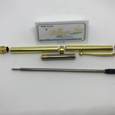 Fancy Pen Kit Satin Gold - Williams Pens & Turning Supplies.