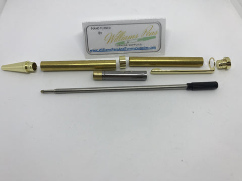 Slimline Pen Kit Gold - Williams Pens & Turning Supplies.