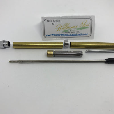 Slimline Pen Kit Chrome - Williams Pens & Turning Supplies.