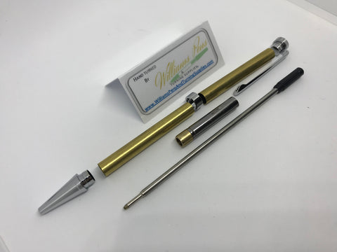 Slimline Pen Kit Chrome - Williams Pens & Turning Supplies.