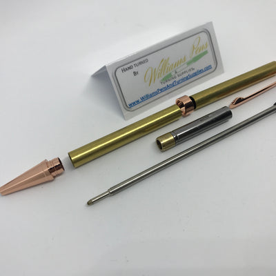 Slimline Pen Kit Copper - Williams Pens & Turning Supplies.