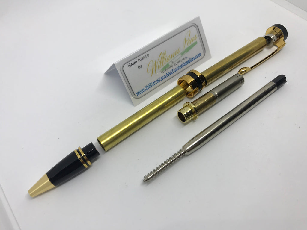 Classic Twist Pen Kit Gold - Williams Pens & Turning Supplies.