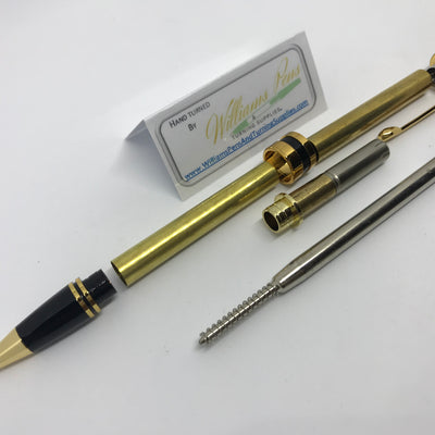 Classic Twist Pen Kit Gold - Williams Pens & Turning Supplies.