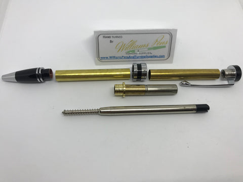 Classic Twist Pen Kit Chrome - Williams Pens & Turning Supplies.