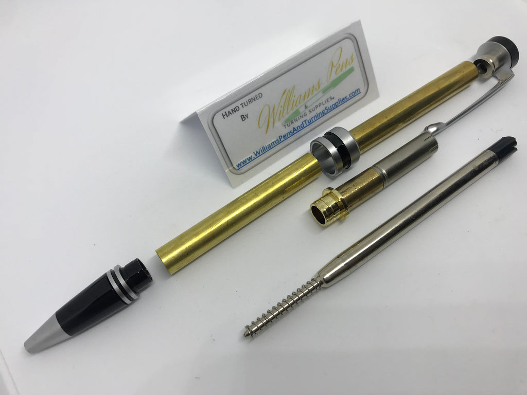 Classic Twist Pen Kit Satin Chrome - Williams Pens & Turning Supplies.
