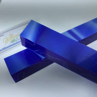 Acrylic Dark Blue with White Line Swirl Pen Blank - Williams Pens & Turning Supplies.
