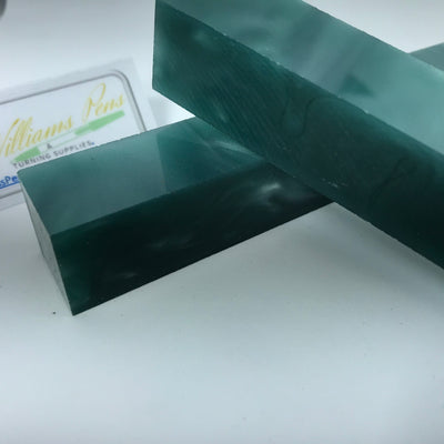 Acrylic Green with Transparence Line Pen Blank - Williams Pens & Turning Supplies.