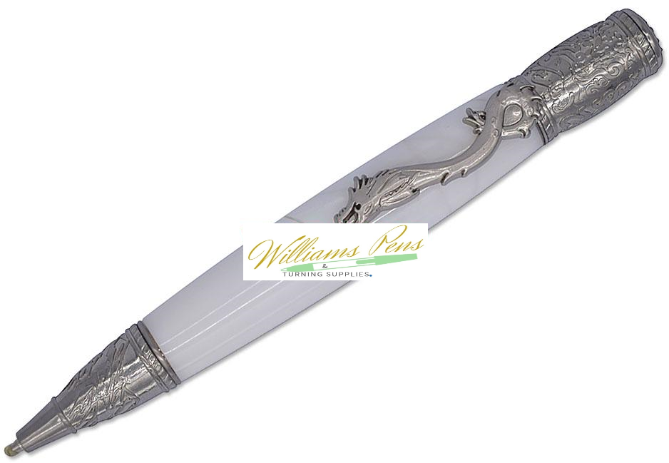 Antique silver MT Kunlun Loong pen kit Dragon - Williams Pens & Turning Supplies.