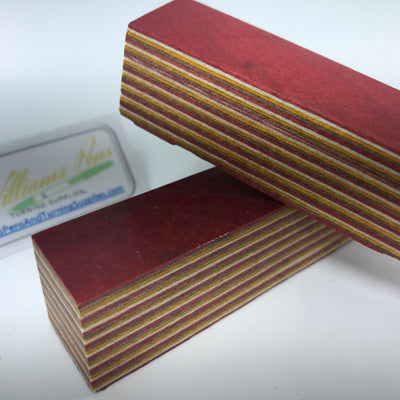 Color Wood Pen Blank (Red, White, Yellow, Coffee) - Williams Pens & Turning Supplies.