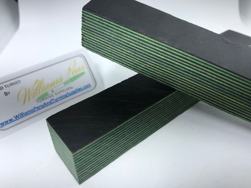 Color Wood Pen Blank (Black & Green) - Williams Pens & Turning Supplies.