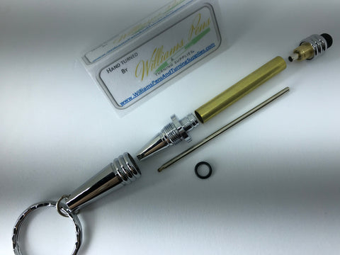 Chrome Keychain Stylus Pen Kit - Williams Pens & Turning Supplies.
