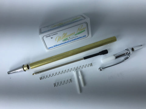 Chrome Miracle Click Pen Kits - Williams Pens & Turning Supplies.
