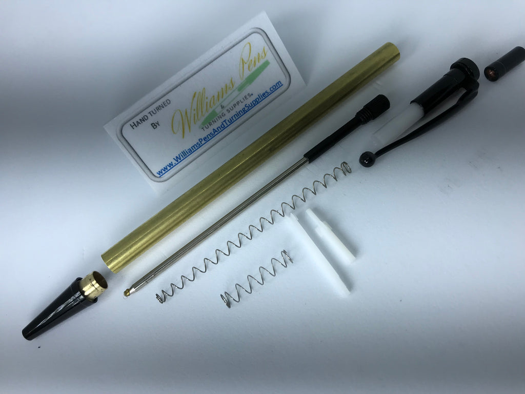 Black Chrome Miracle Click Pen Kit - Williams Pens & Turning Supplies.