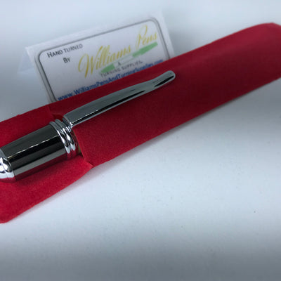 Red Velvet Pen Sleeve - Williams Pens & Turning Supplies.