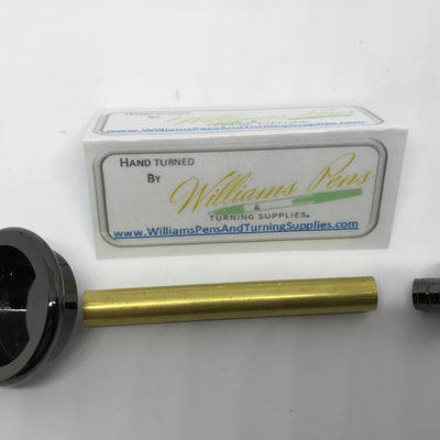 Gun Metal Shaving Brush Hardware Kits - Williams Pens & Turning Supplies.