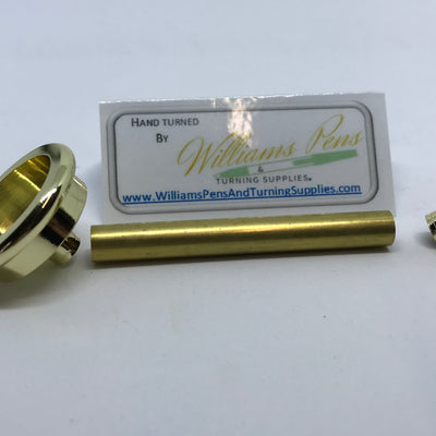 Gold Shaving Brush Hardware Kits - Williams Pens & Turning Supplies.