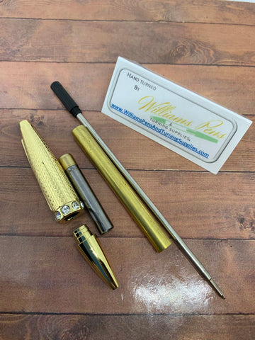 Gold Marchesa Pen Kit - Williams Pens & Turning Supplies.