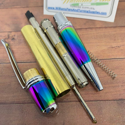 Chrome & Colourful Vacuum Plating Sierra Pen Kit - Williams Pens & Turning Supplies.