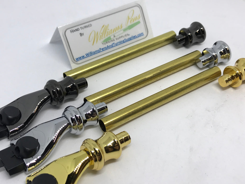 Gun Metal Razor Shaver Handle Kits - Williams Pens & Turning Supplies.
