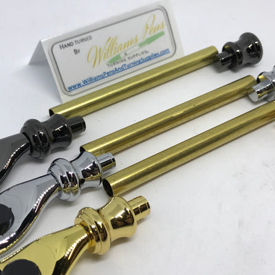 Gun Metal Razor Shaver Handle Kits - Williams Pens & Turning Supplies.