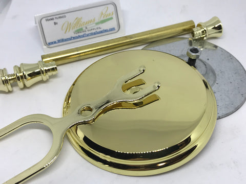 Gold Shaving Stand Kit - Williams Pens & Turning Supplies.