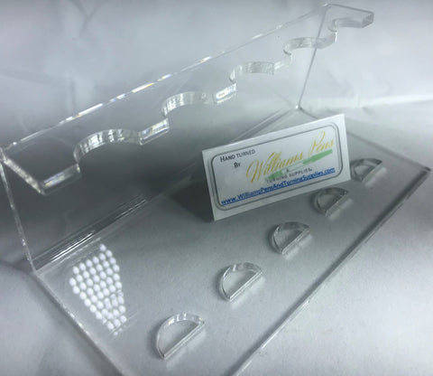 5 Holes Acrylic Pen Display Stand - Williams Pens & Turning Supplies.