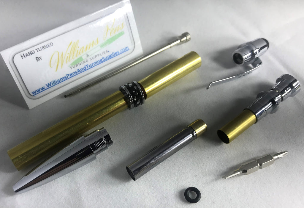 Chrome Screwdriver Stylus Pen Kits - Williams Pens & Turning Supplies.