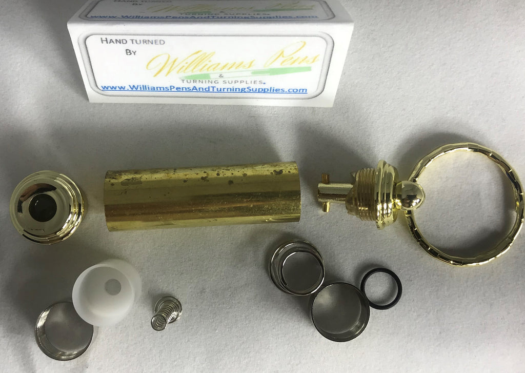 Gold Mini Penlight Key Chain Kit - Williams Pens & Turning Supplies.