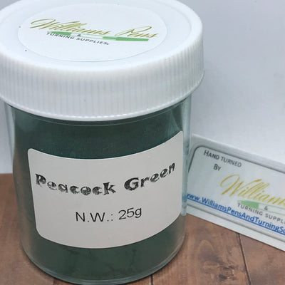 Mica Pigment 3# Peacock green - Williams Pens & Turning Supplies.