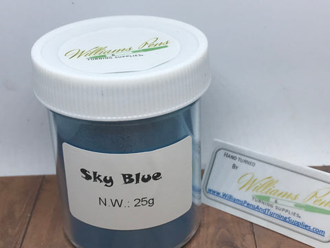 Mica Pigment 7# Sky blue - Williams Pens & Turning Supplies.