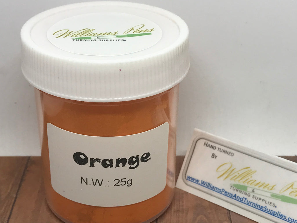 Mica Pigment 13# Orange - Williams Pens & Turning Supplies.