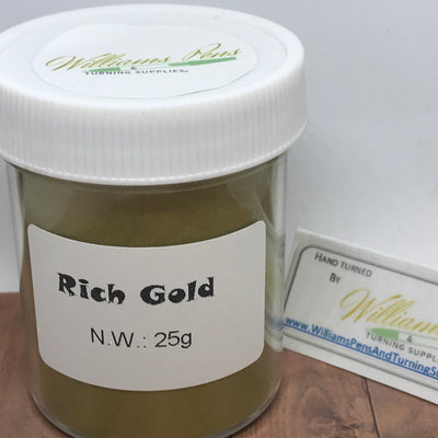 Mica Pigment 15# Rich Gold - Williams Pens & Turning Supplies.