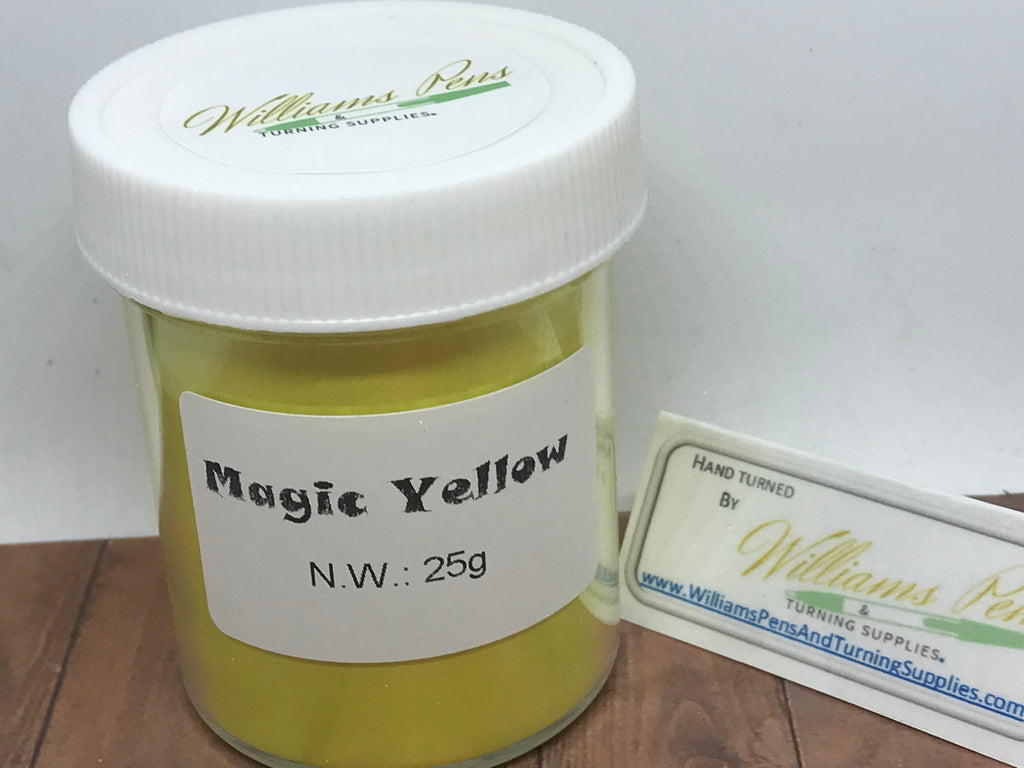 Mica Pigment 16# Magic Yellow - Williams Pens & Turning Supplies.
