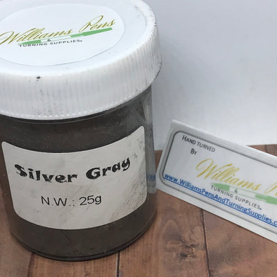 Mica Pigment 25# Silver Grey - Williams Pens & Turning Supplies.
