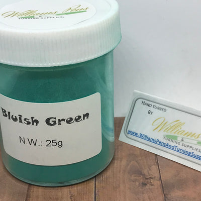Mica Pigment 33# Bluish Green - Williams Pens & Turning Supplies.