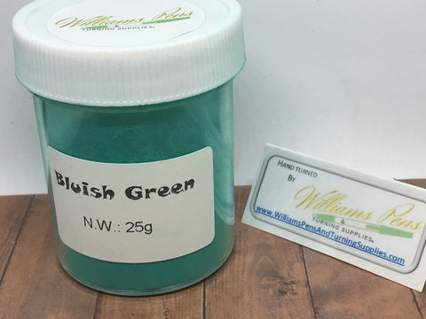 Mica Pigment 33# Bluish Green - Williams Pens & Turning Supplies.