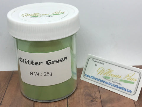 Mica Pigment 48# Glitter Green - Williams Pens & Turning Supplies.