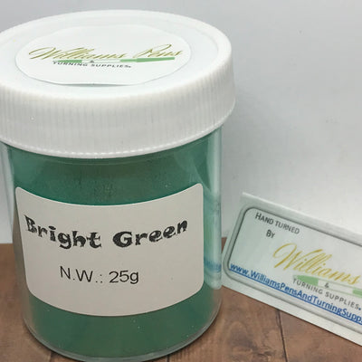 Mica Pigment 50# Bright Green - Williams Pens & Turning Supplies.
