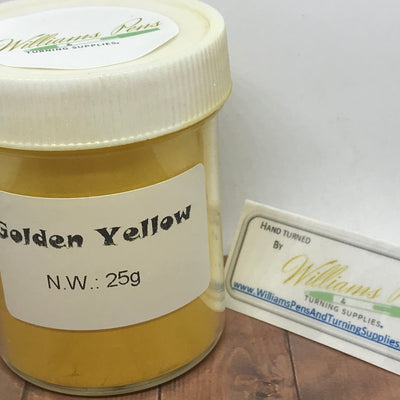 Mica Pigment 52# Golden Yellow - Williams Pens & Turning Supplies.